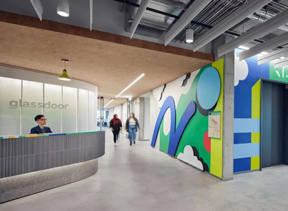以社区为导向的愿景办公室装建设计空间是怎么打造的——Glassdoor