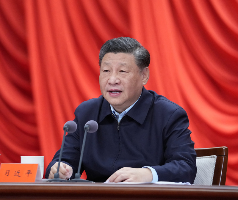 3月1日，2022年春季学期中央党校（国家行政学院）中青年干部培训班在中央党？。中共中央总书记、国家主席、中央军委主席习近平在开班式上揭晓主要讲话。新华社记者 申宏 摄